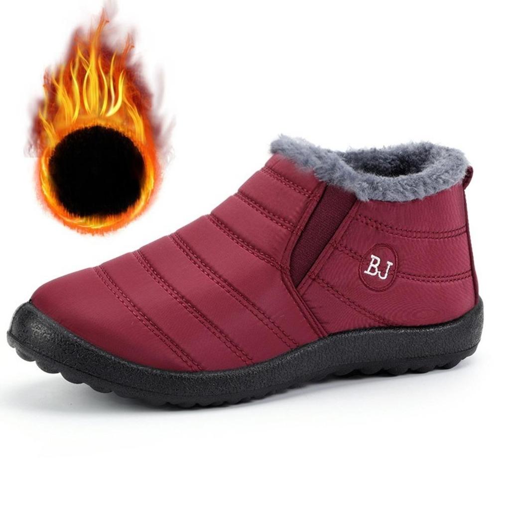 Men's and Women's, Waterproof, Cotton Boots, Umbrella Cloth, Snow Boots, Warm, Low Cut, Thick Cotton Shoes, Lightweight, Women's Boots