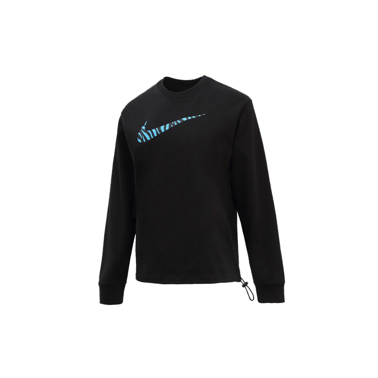(WMNS) Nike Sportswear Icon Clash Zebra Printing Pattern Sports Round Neck Long Sleeves Black Hoodie Women s DC5295-010 M