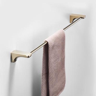 Porte-serviettes de salle de bain à barre unique avec étagère
