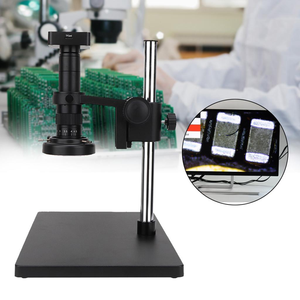 Full Set 34MP Digital Industrial Soldering Microscope Camera HDMI USB Outputs100