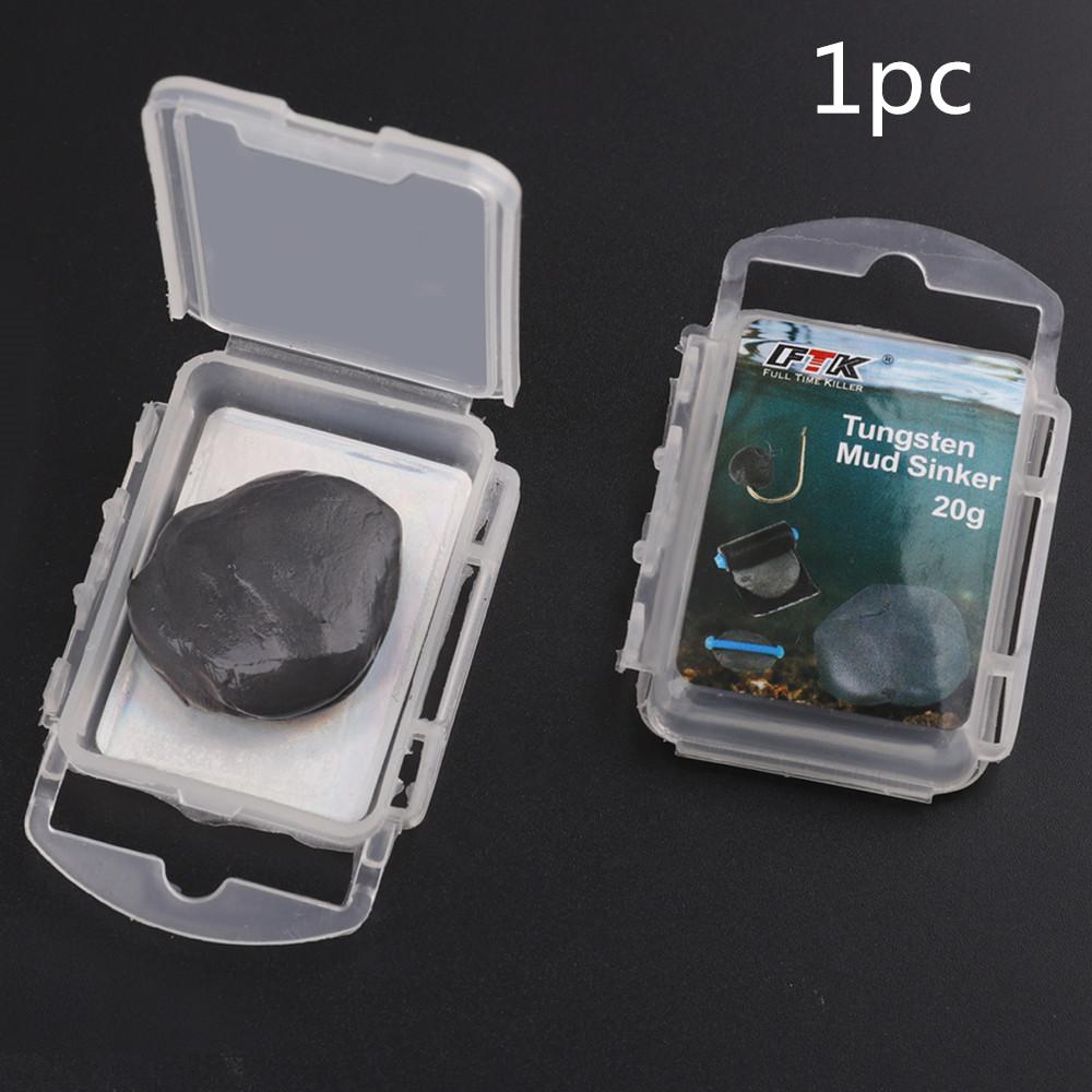

FTK 1pc/3pcs/5pcs 20G Fishing Find Bottom Counterweight Tungsten Mud Sinker Washable Shaping Lead Skin Pendant European Counterweight 1pcs