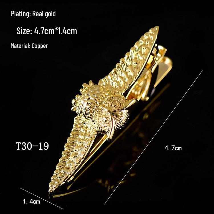 Herren Krawattennadel Kollektion: Goldene Brille, Schlüssel, Anker, Blätter, Schnurrbart, AK, Saxophon, Angelhaken, Pfeife, Kugel, Kragenclips