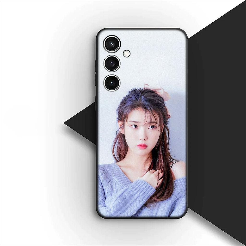 Phone Cover for Samsung Galaxy S25 S24 S23 FE Ultra Plus S7 Edge S25+ S23+ A56 5G Soft Silicone Case Lee Jieun Poster iu Jieun