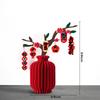 Chinese New Year Honeycomb Vase Ornaments Horse Year Spring Festival Scene Chinese-Style Wedding Moving Ceremony Decor