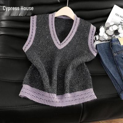 Women's Fashion V-Neck Wool Blend Vest
