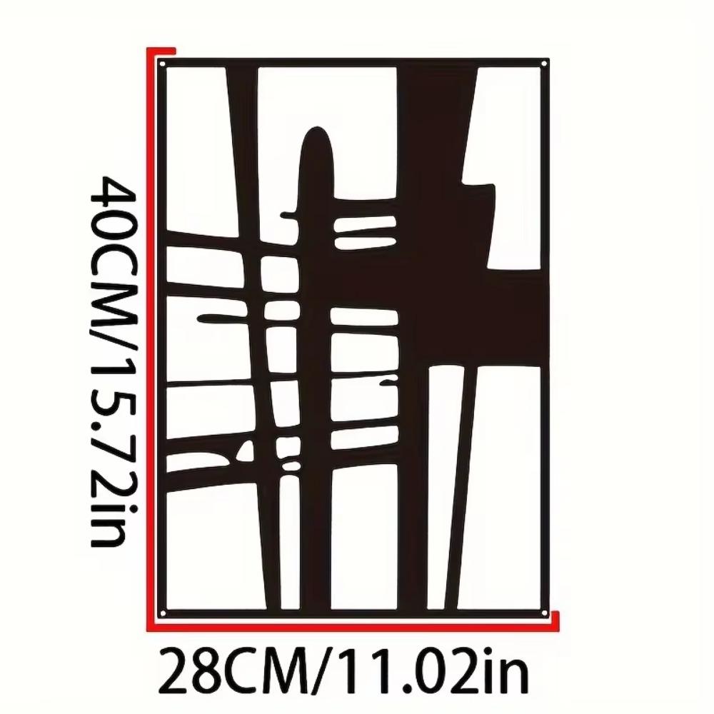 Abstract Metal Wall Art - Minimalist Single Line Sculpture for Modern Stylish Wall Display