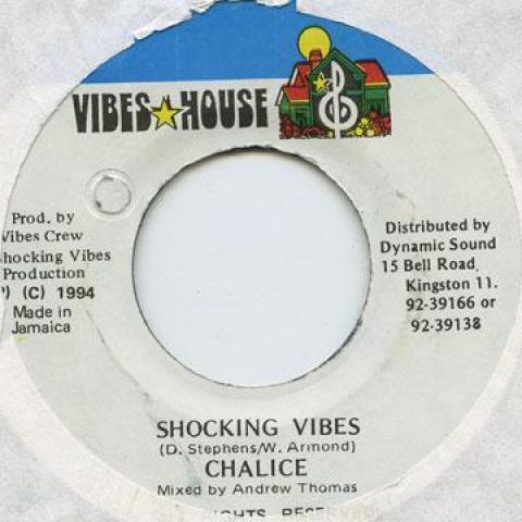 7inch Record CHALICE - Shocking Vibes Vibes House 1994 Jamaica Reggae, Ska & Dub