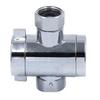 Tee Connector Shower Head Diverter Valve Three Function Switch Valve Adjustable Shower Arm Mounted
