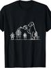 Dogs And Plants Funny Garden Dog Love Dogs Watering Plants T-Shirt Plus Size Retro Casual Round Neck Printed T-Shirt Uni