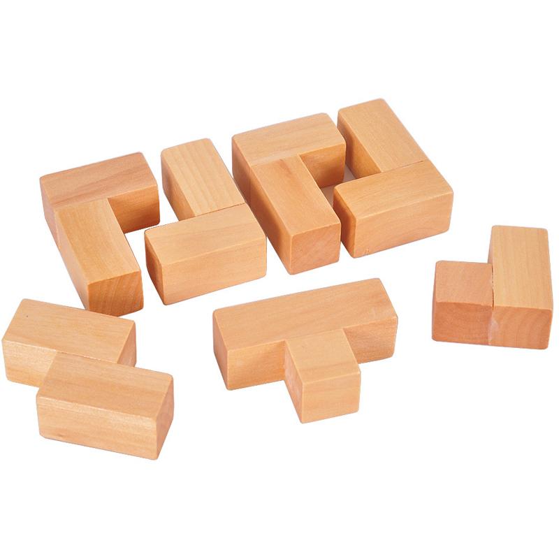 3D Wooden Puzzle Locked Toys Game Cube Brain IQ Challenge For Kids Adults Casse Tete Juego Inteligencia Rompicapo Difficili