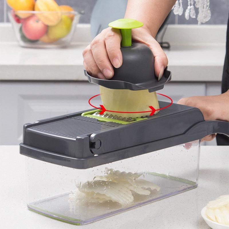 Kitchen Multifunctional Vegetable Slicer, Shredded Potatoes, Diced Machine, Radish Slicer, Slicer