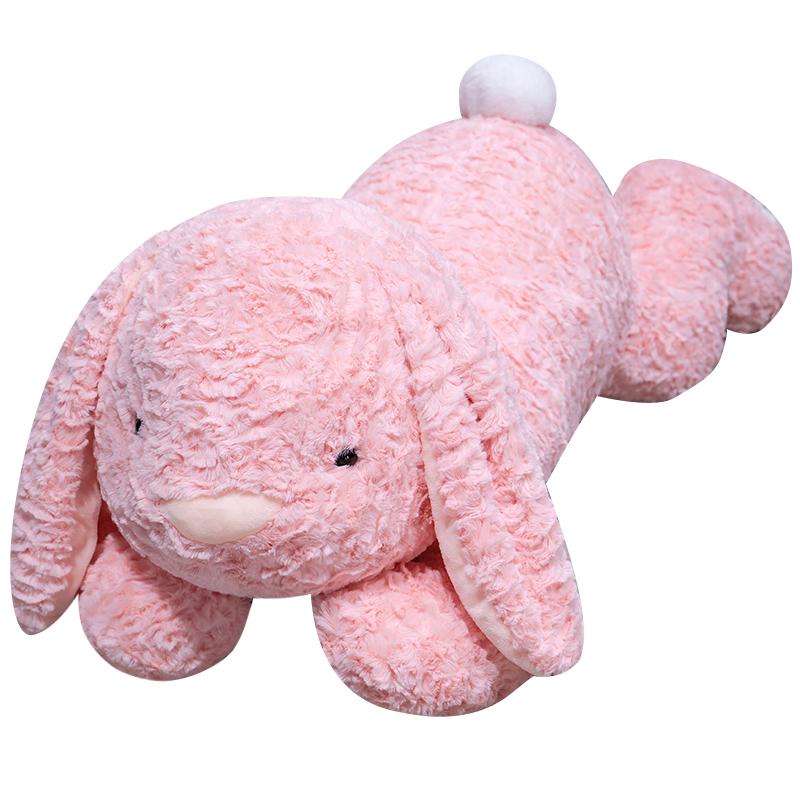 Cartoon Animal White Rabbit Plush Toy Soft and Comfortable Pink Rabbit Stuffed Doll Gifts For Girl