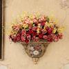 7 Forks 21 Heads Artificial Flower Silk Rose High Quality Christmas Wreath Wedding Bouquet Home Arrangement Vase Bridal Bouquets
