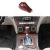 For Benz C-Class Central Console Agate Wood Grain Gear Shift Knob Trim 10-14 1pc