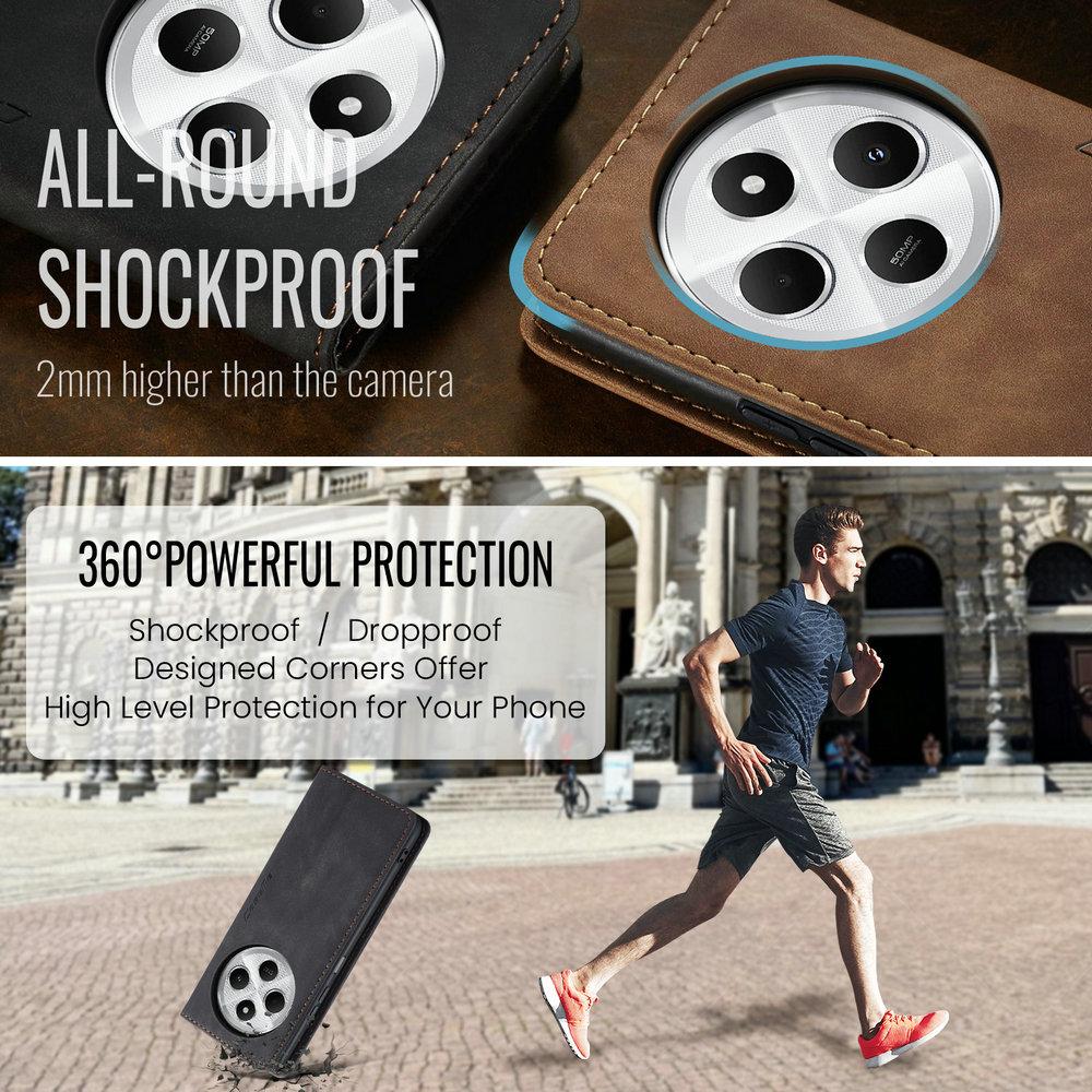 Luxury Case for Xiaomi Redmi 14C 2024 Card Wallet Cover Magnetic Book Shell Funda Redmi 14C Case Leather 360 Protect Phone 14 C