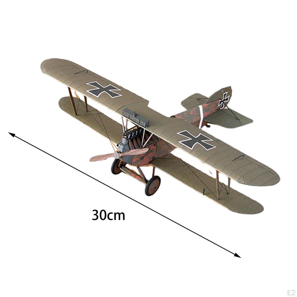 1:33 Diecast D II Fighter Model Aircraft Collectables Educational DIY Airplane Craft 3D Puzzle