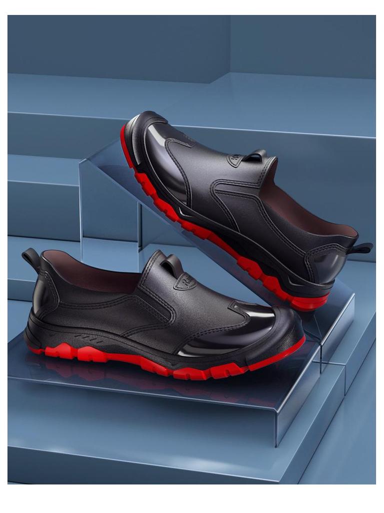 Men's Trendy Slip-On Non-Slip Rain Sneakers - Outdoor Low-Top Water Shoes