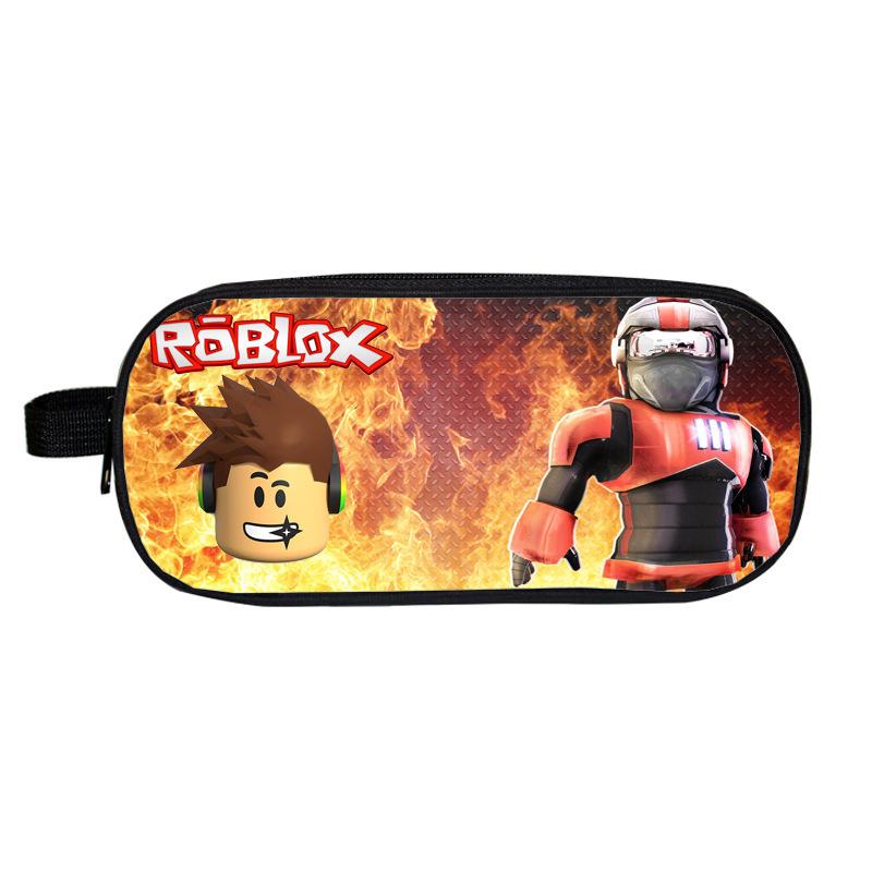 Roblox Double-Layer Pencil Case for School Students - Cartoon Fashion Stationery Box