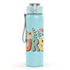 1PC Nurse Floral Letter Graphic 750ml Color Plastic Sports Water Bottle Leakproof Flip Straw Lid For Sports Office Home Use