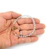 Personalized Handmade Gold Wrapped Agate Bead Crystal Bracelet Women'S Adjustable B75