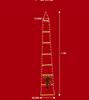 LED Santa Climbing Ladder String Lights - Indoor/Outdoor Holiday Decor