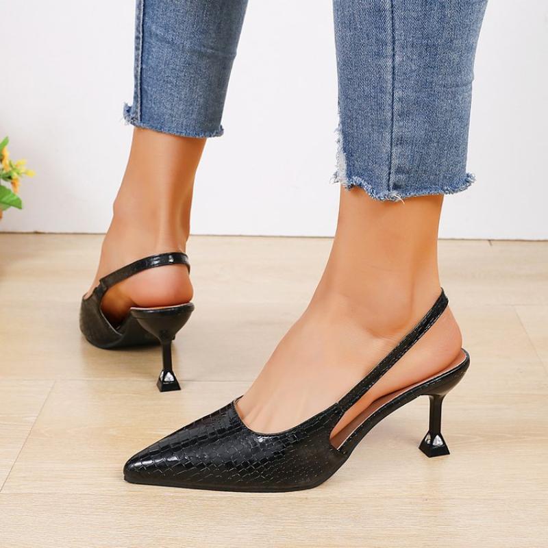 Sandale Sexy cu Toc Înalt cu Vârf Ascuțit pentru Femei 2024 Vară Rochie Pantofi Decolletați Pantofi Noi la Modă Eleganți Pantofi de Petrecere Zapatillas Mujer