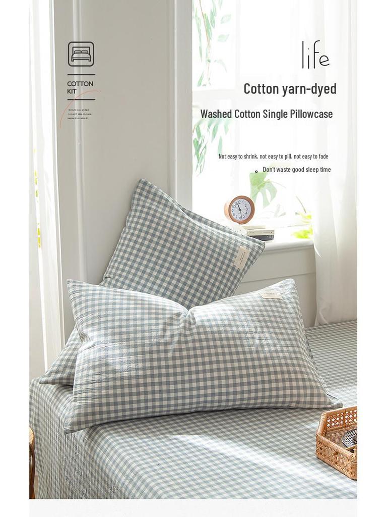 Set of Two 100% Cotton Pillowcases, Children's Size 40x60, Small Size Option 30x50
