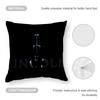 Lincoln Cushion Cover Anti-dustmite Pillowcase Invisible Zipper Silky Short Plush Sofa Cushion Cover