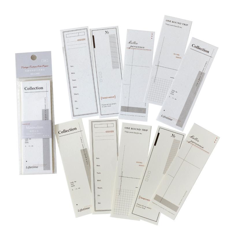 Sticky Notes And Listen To The Wind Series Simple Retro Handbook Message Notepaper Bottom 6 Models