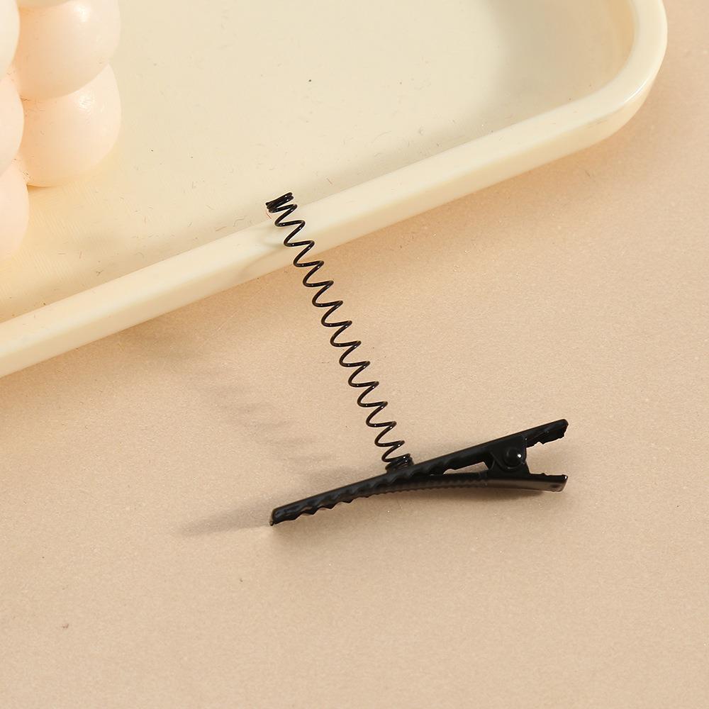 Custom Black Metal DIY Duckbill Hair Clips for Kids - Versatile and Stylish Headwear Accessories