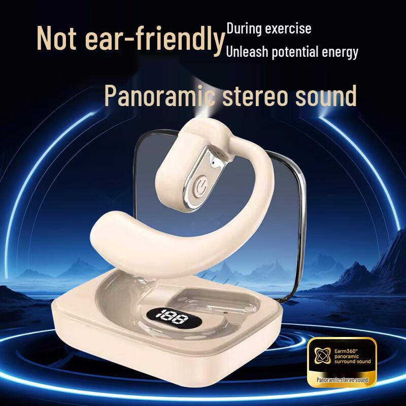 

Беспроводная Bluetooth-гарнитура Saivio с креплением за ухо и зарядным чехлом