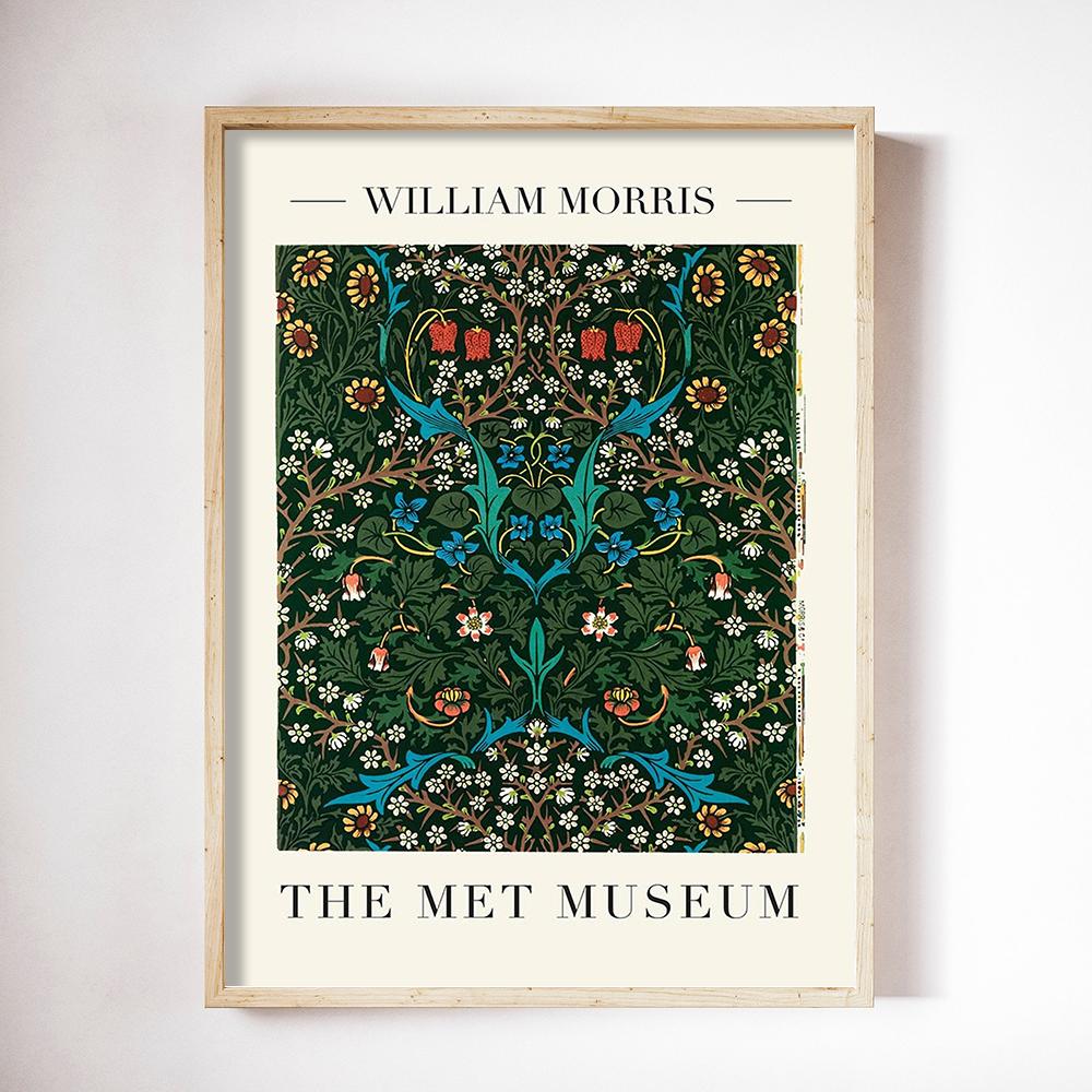 

Печать на холсте Уильяма Морриса «Тюльпан и голубые календулы» Выставка «Лондонский андеграундный модерн» Живопись Декор стенПлакат 21x30cm No Framed