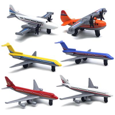 YoXinKau 6-Piece Toy Airplane Set, Kids Toys, Alloy Airplane Models, Birthday & Christmas Gifts for Children