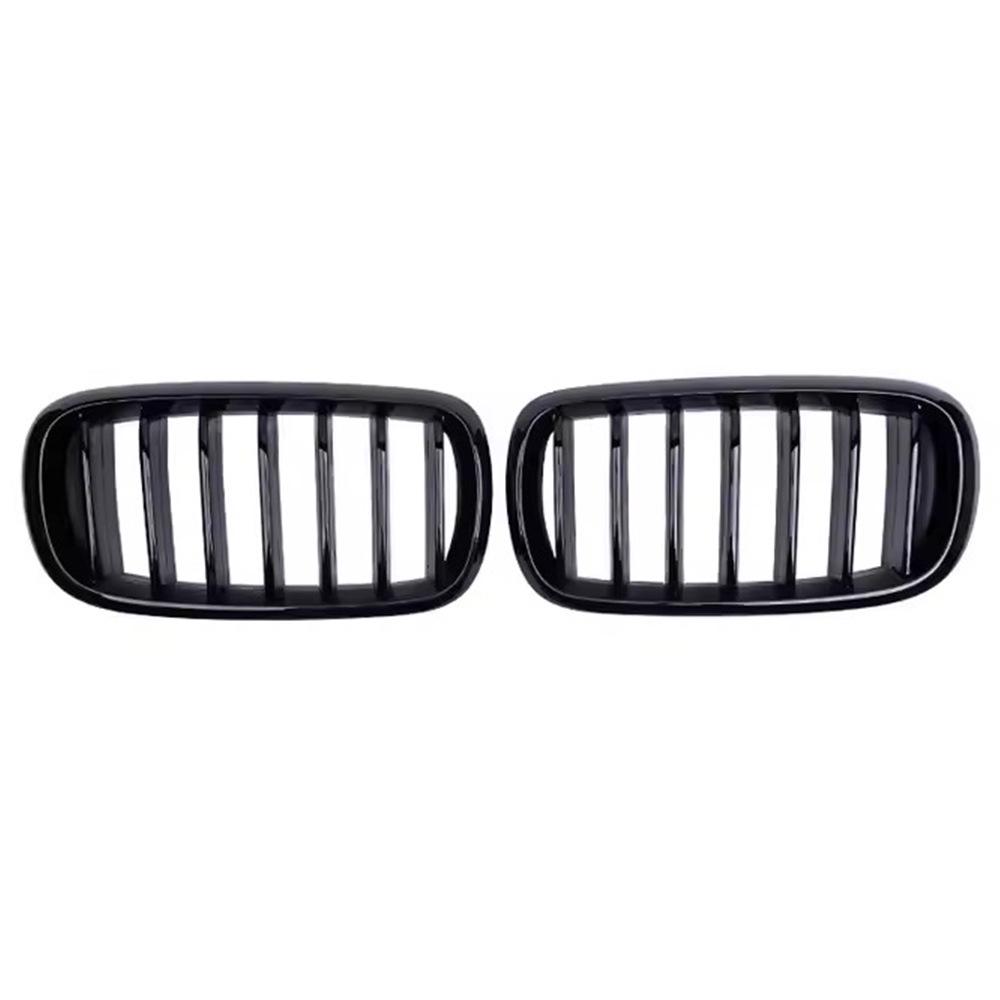 Glänzschwarzer Single-Bar Kühlergrill für BMW X5 F15 (2014-2018) und X6 F16 (2015-2019)