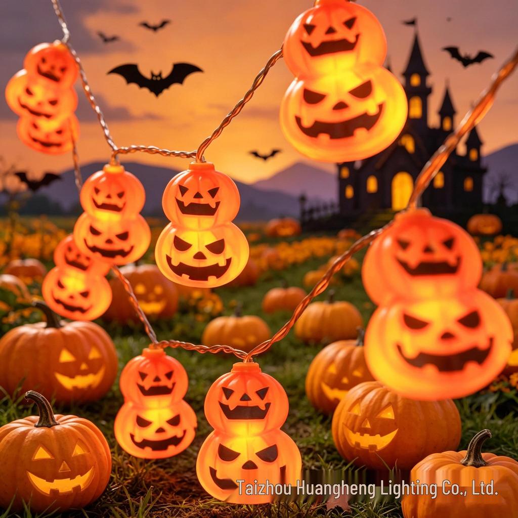 Colorful LED Halloween Ghost String Lights: Cute, Decorative Halloween Lighting