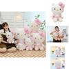 Cute Kt Cat Plush Toy Soft Stuffed Animal Doll Wholesale Gift For Birthdays