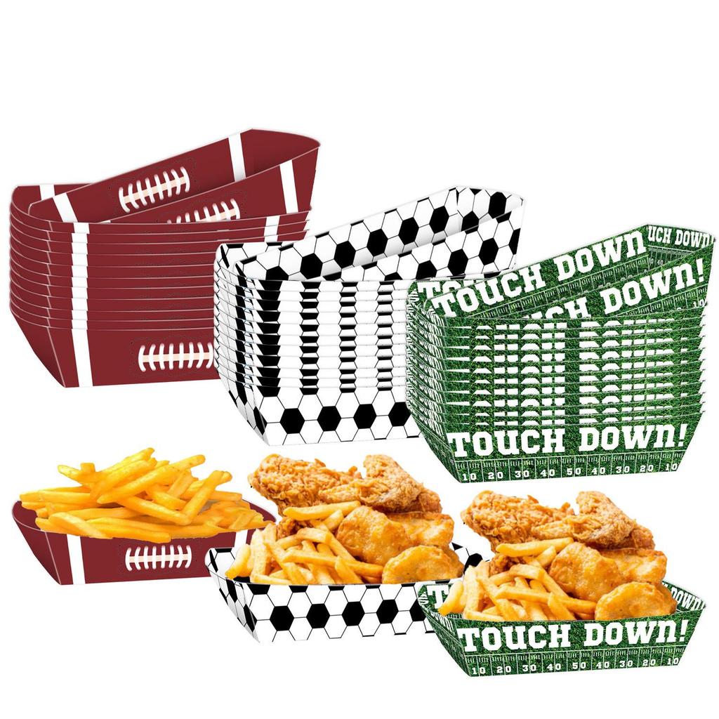 World Cup Football Theme Party Tray - Fried Chicken & Burger Box