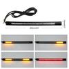 Motorcycle LED License Plate Light Multifunctional Red Yellow LED Tail Light for Modification