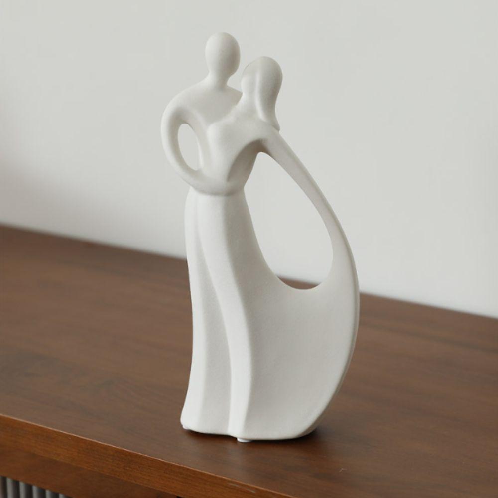 Artistic Design Ceramic Couple Ornaments Nordic Modern Style Wine Cabinet Accessories  Gift Giving