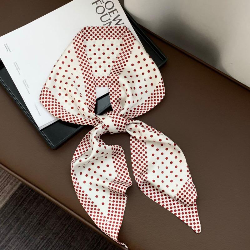 Silk Scarf, Long Strip, Versatile Shirt, Neck Protection, Scarf, Silk Scarf, Multi-purpose Headscarf, Headband, Hair Tie, Decorative Waist Belt.