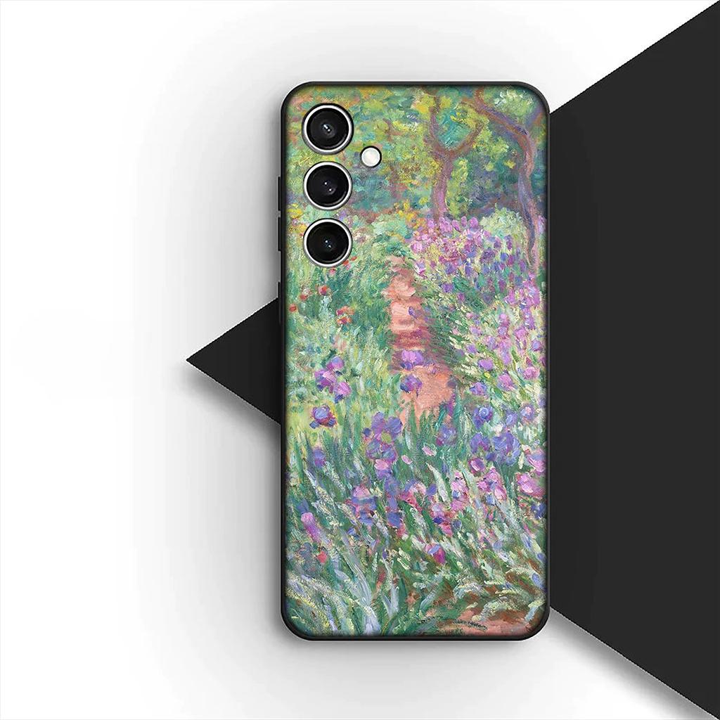 Coque de Protection pour Xiaomi Redmi 15 15C A3 A4 A5 9A 9C NFC Note 9 Pro Coque de Téléphone Claude Monet Nénuphar Chat