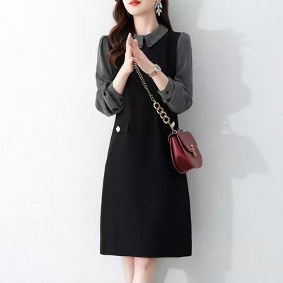Spring New Women's Medium and Long Slim Slim Lady Skirt Versatile Dress