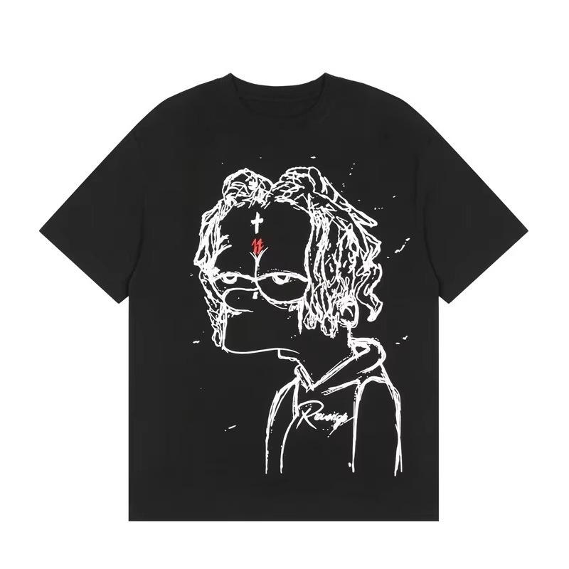 Gothic Font TShirt D Metal Effect Graphic Tee Black Streetwear Bold Letter Print Tops for Unisex Women Casual Unisex Clothing