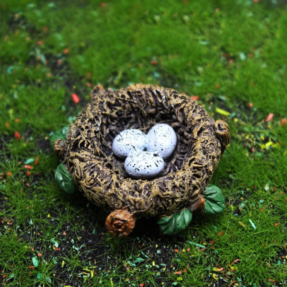 Miniaturki do Bajkowego Ogrodu Mini Ptaki Żywiczne Rzemiosło Dekoracje Ogrodowe DIY Rośliny Sukulentowe Figurki Bonsai Akcesoria
