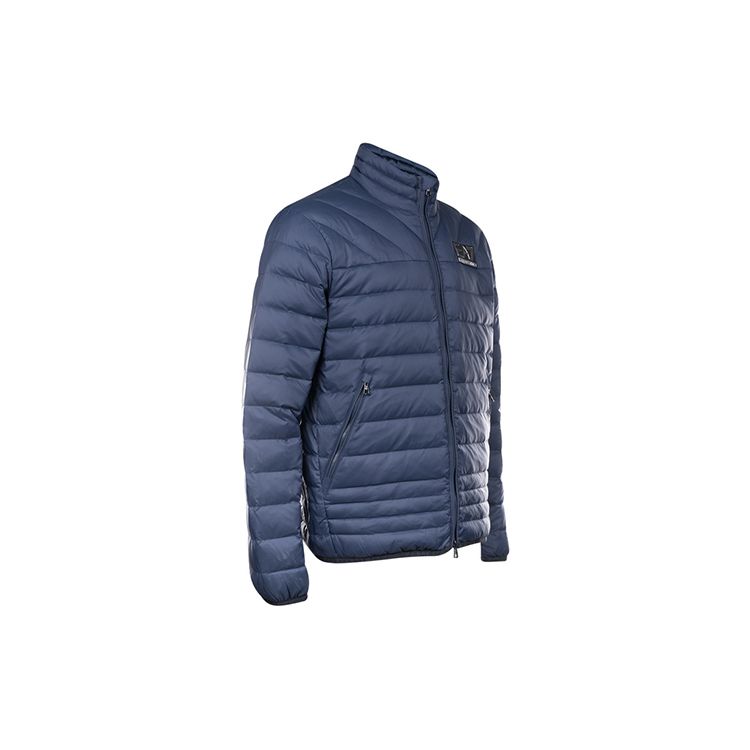 Emporio Armani EA7 Logo Print Solid Color Down Jacket Men Jacket Blue 6KPB14-PNR4Z-1554