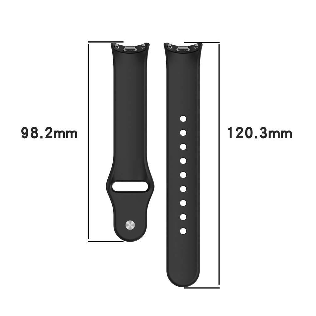 Watch Band for Xiaomi Smart Band 10 NFC/10/9 NFC/9/8 NFC/8 Reverse Buckle Silicone Wrist Strap