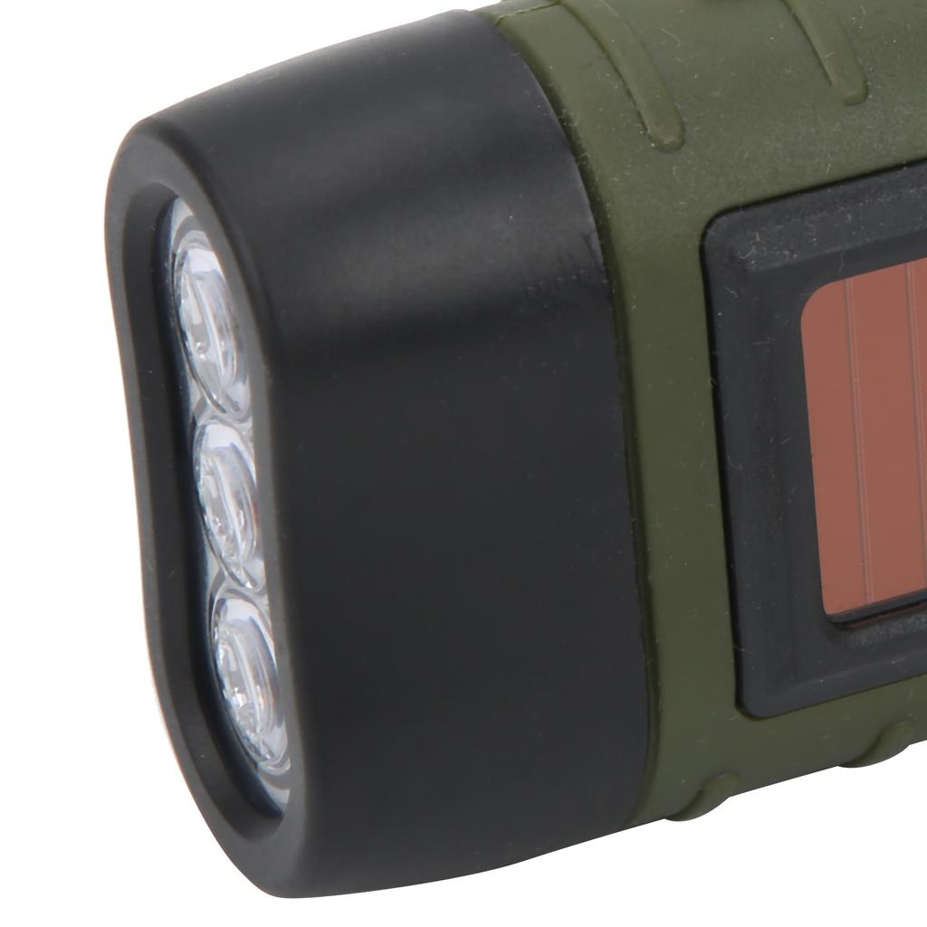 Multifunction Solar Hand Crank Flashlight Emergency LED Portable Torch for Climbing Camping