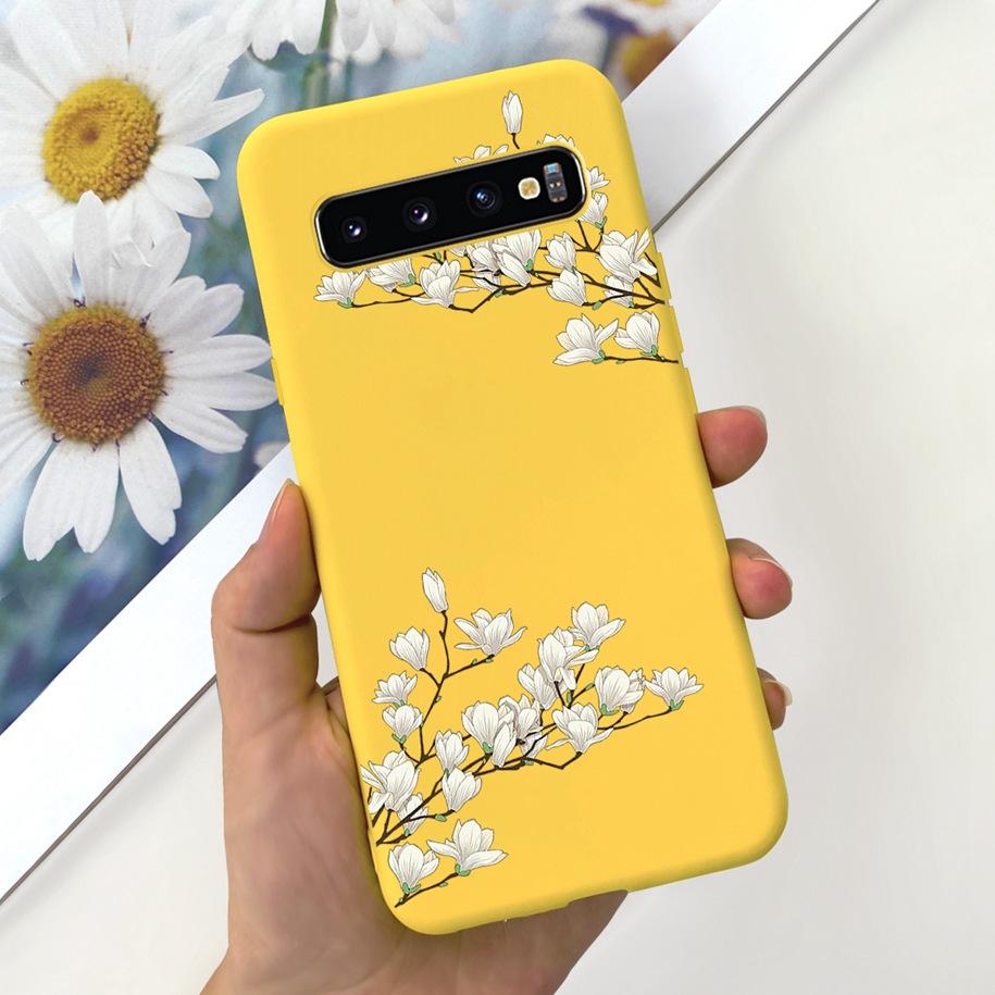 For Samsung S10 Plus SM-G975F Case Cute Dinosaur Duck Cartoon Soft Silicone Phone Cover For Samsung Galaxy S10 S10e G973F Bumper
