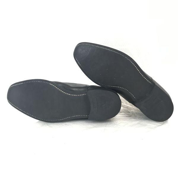 USED/Japan Scotch Grain Goodyear Straight Tip Cap Toe Shoes 24.5cm Black