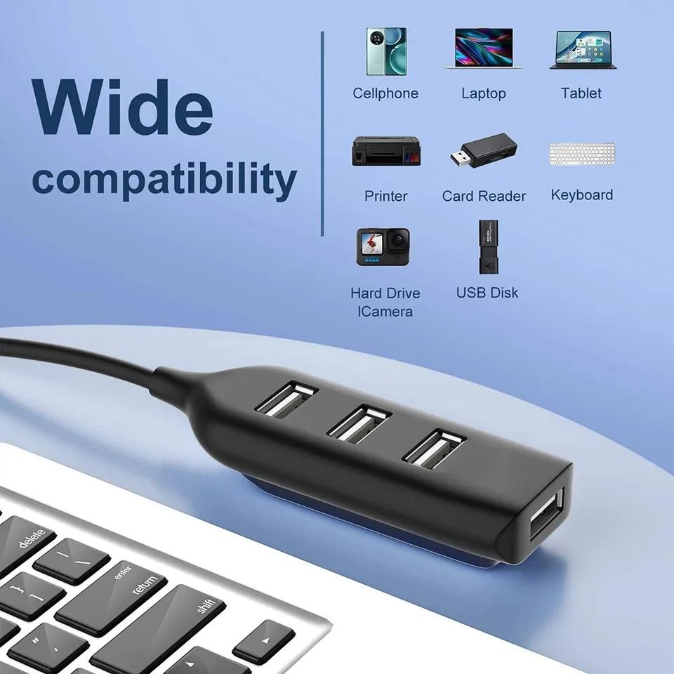 4-poorts USB 1.1 High Speed ​​Mini Hub-aansluiting voor laptop-pc